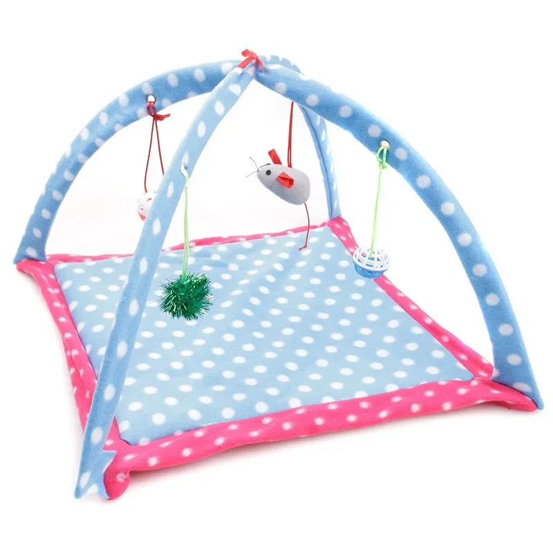 Portable Foldable Cat Tent - Funny Pet Activity Play Bed & Mat - Image 11