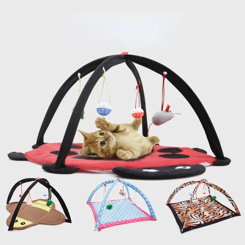 Portable Foldable Cat Tent - Funny Pet Activity Play Bed & Mat - Image 9