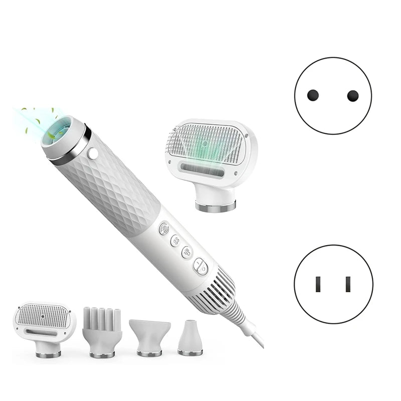 Dog Hair Dryer 5 In 1 Handheld Dog Dryer Pet Dog Blow Dryer With Temperature Adjustment For Home Travel US Plug - Image 7